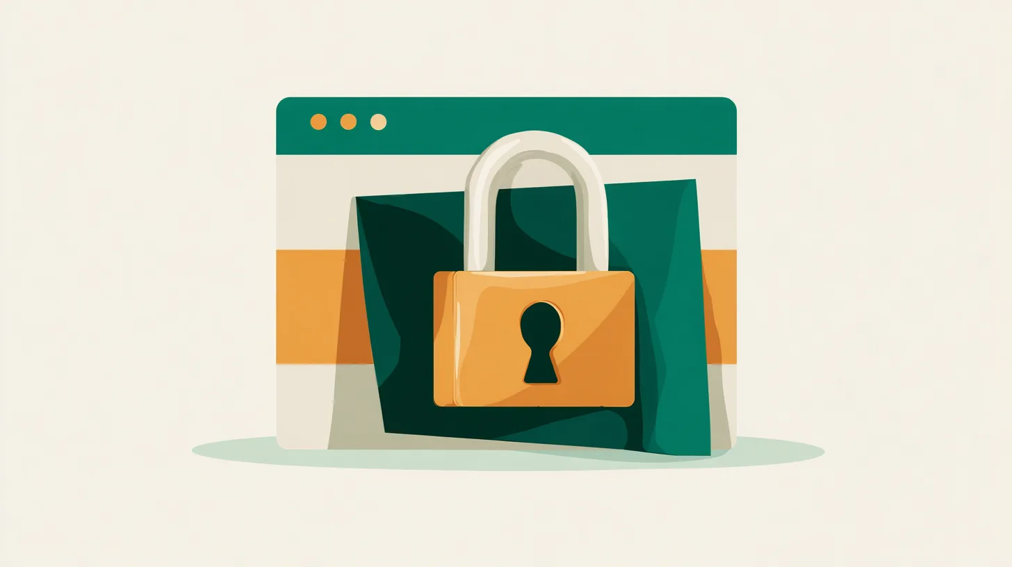Trappe cachée verrouillée par un cadenas dans un site WordPress